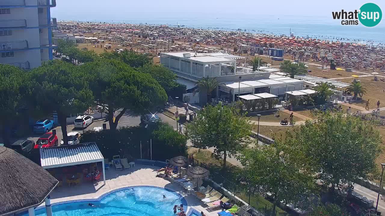 Web kamera Bibione plaža – pogled sa Ashanti ApartHotela