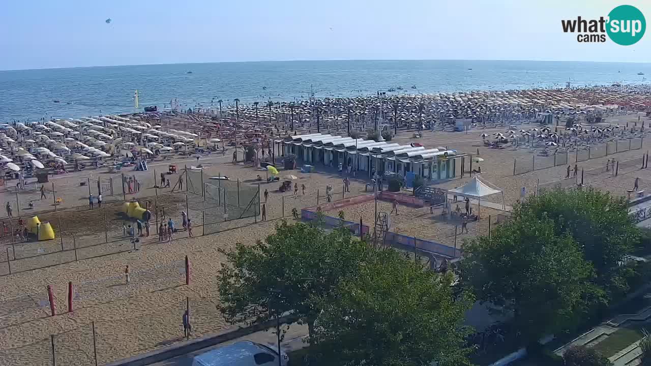 Web kamera Bibione plaža – pogled sa Ashanti ApartHotela
