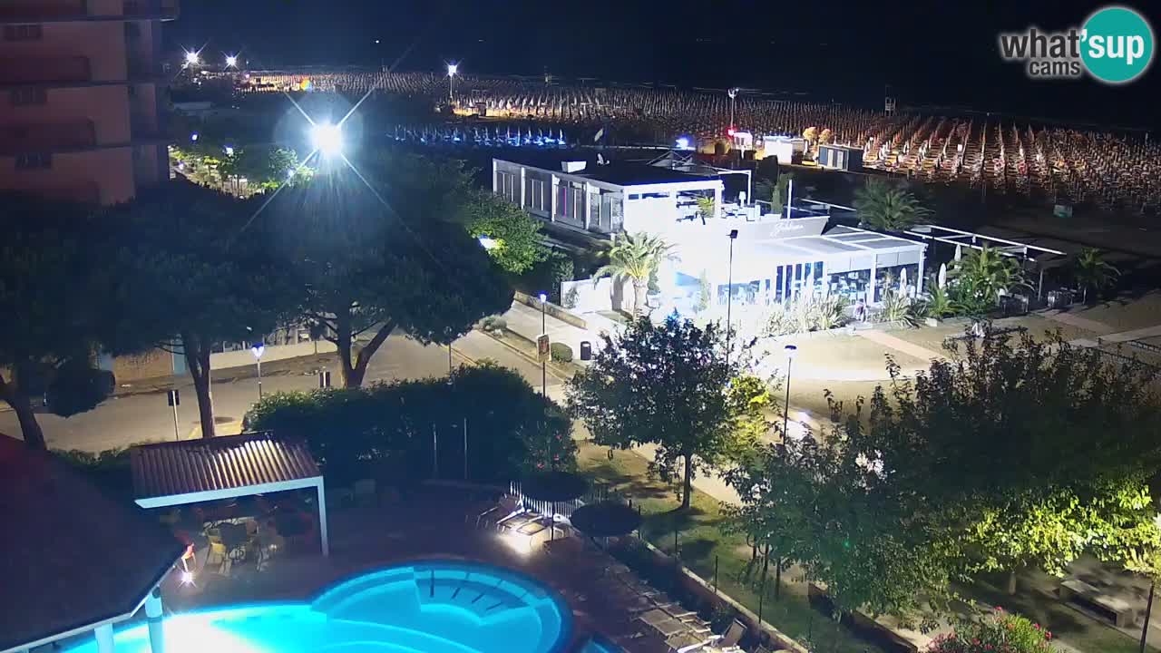 Webcam en vivo playa Bibione – vista desde Ashanti ApartHotel
