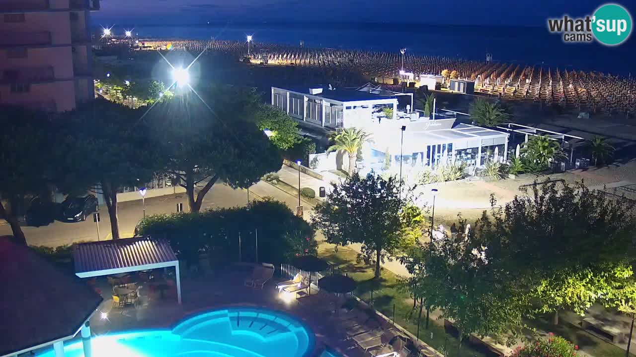 Webcam en vivo playa Bibione – vista desde Ashanti ApartHotel
