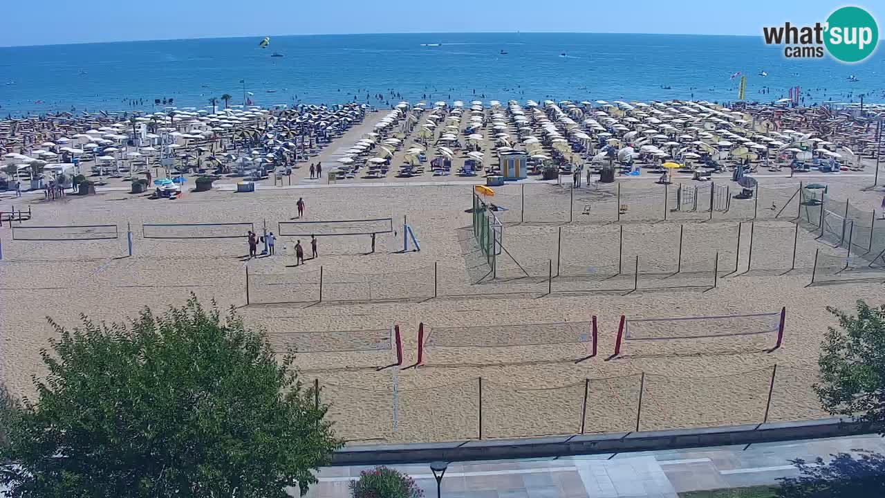Web kamera Bibione plaža – pogled sa Ashanti ApartHotela