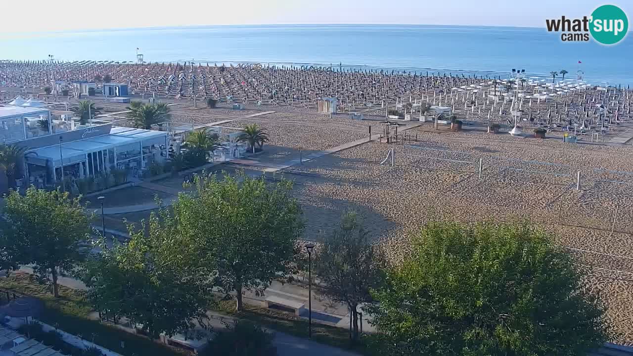 Spletna kamera Bibione plaža – pogled iz Ashanti ApartHotela