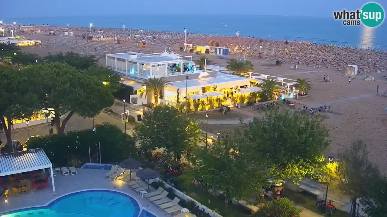 Webcam en direct plage de Bibione – vue depuis Ashanti ApartHotel