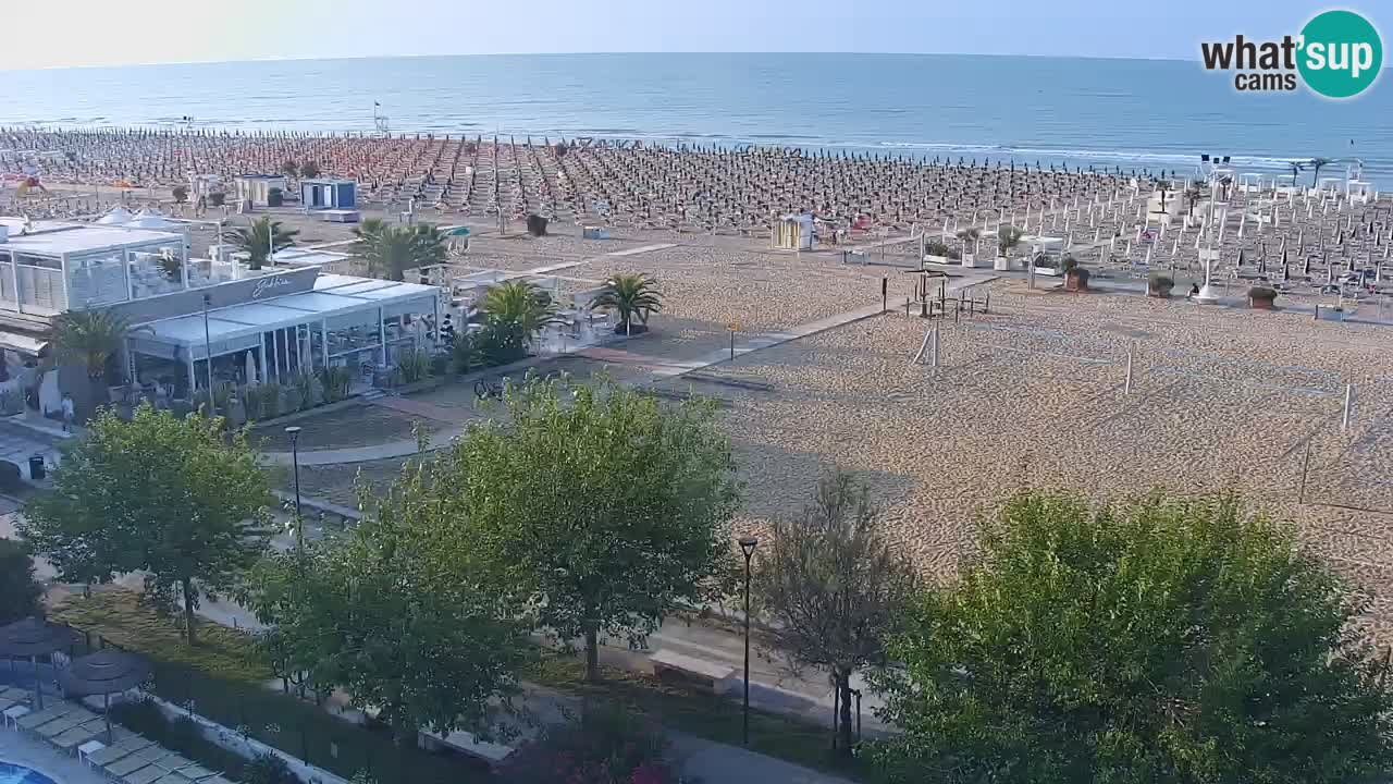 Webcam en vivo playa Bibione – vista desde Ashanti ApartHotel