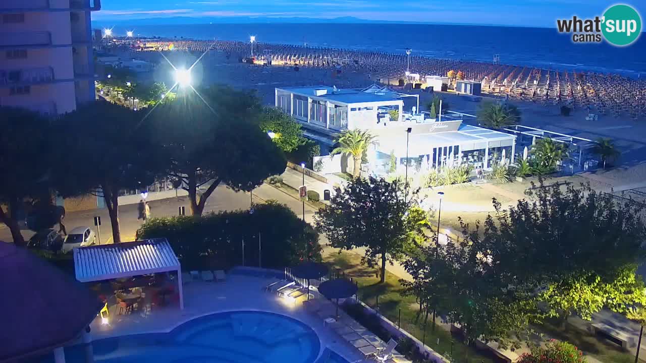 Webcam en vivo playa Bibione – vista desde Ashanti ApartHotel