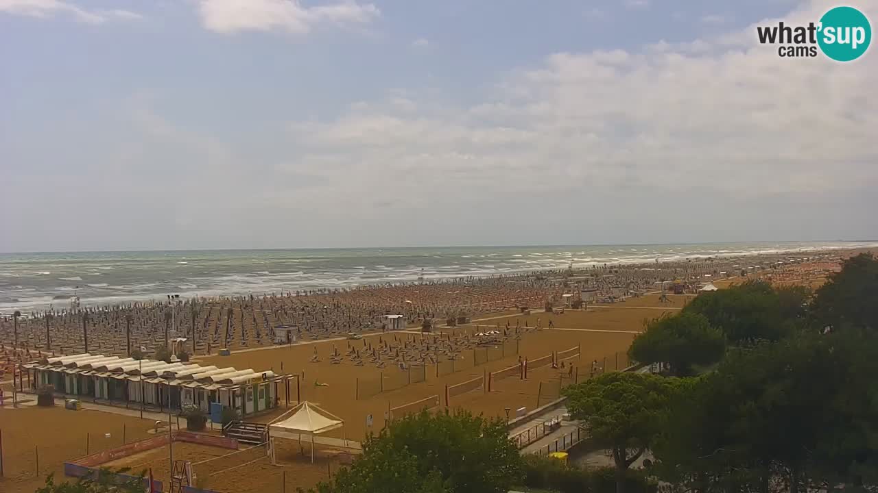 Webcam en vivo playa Bibione – vista desde Ashanti ApartHotel