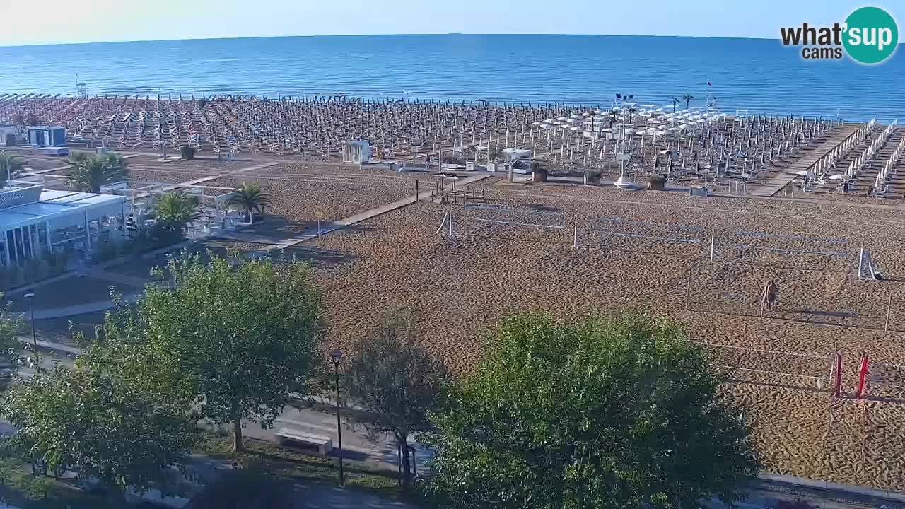 Webcam en vivo playa Bibione – vista desde Ashanti ApartHotel