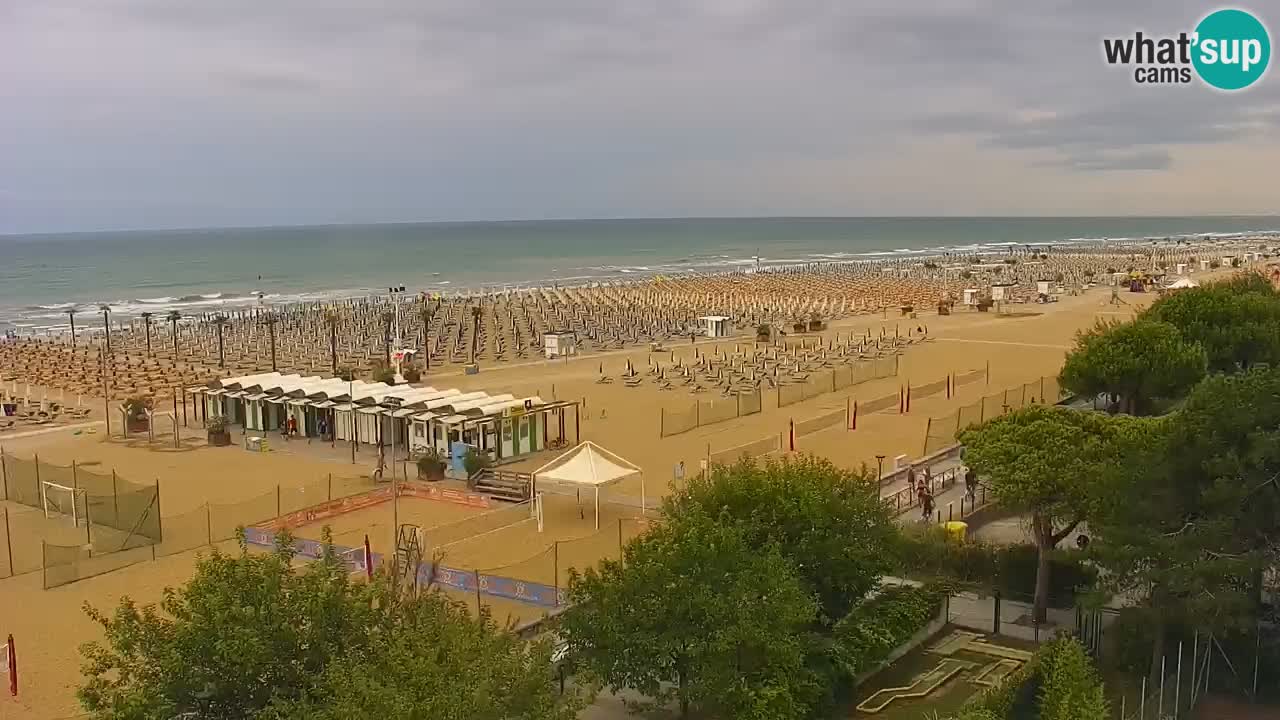 Web kamera Bibione plaža – pogled sa Ashanti ApartHotela