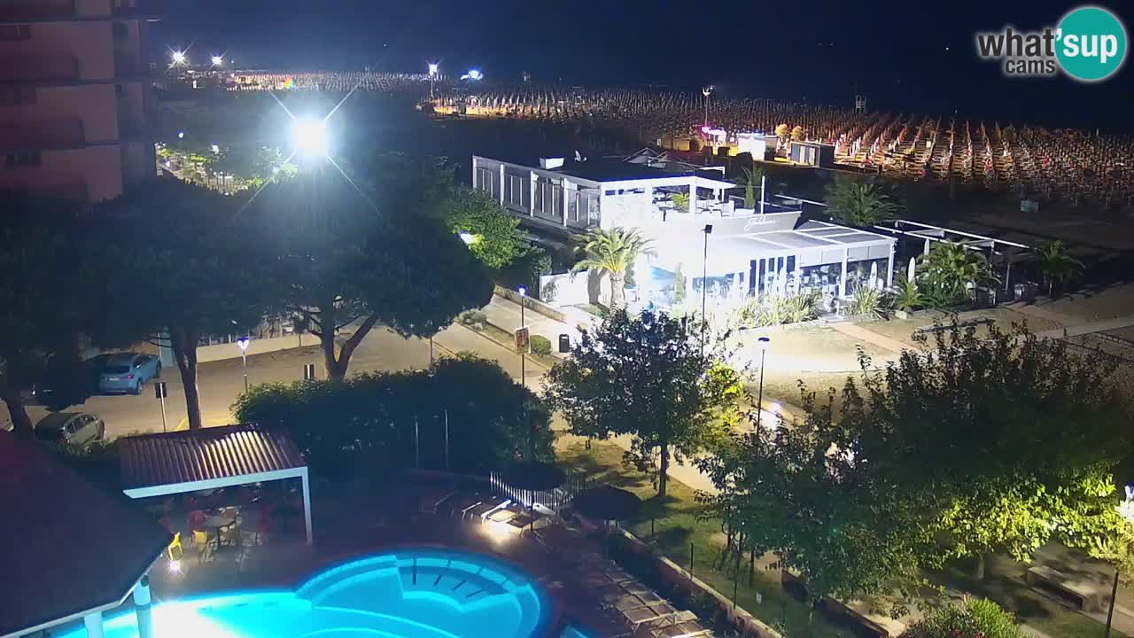 Webcam en direct plage de Bibione – vue depuis Ashanti ApartHotel