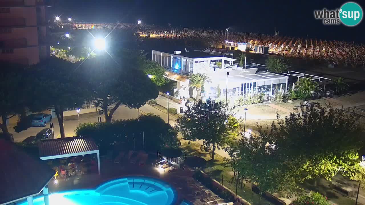 Web kamera Bibione plaža – pogled sa Ashanti ApartHotela
