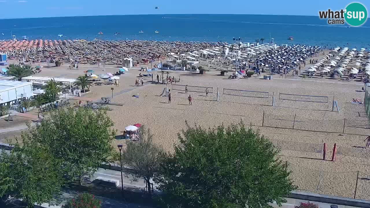 Webcam en direct plage de Bibione – vue depuis Ashanti ApartHotel