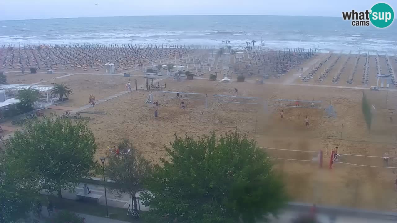 Webcam en vivo playa Bibione – vista desde Ashanti ApartHotel