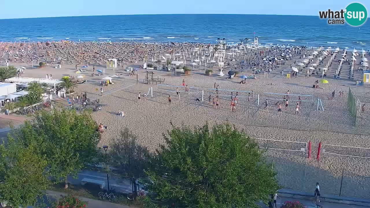 Webcam en vivo playa Bibione – vista desde Ashanti ApartHotel