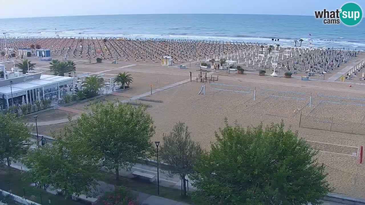 Webcam en direct plage de Bibione – vue depuis Ashanti ApartHotel