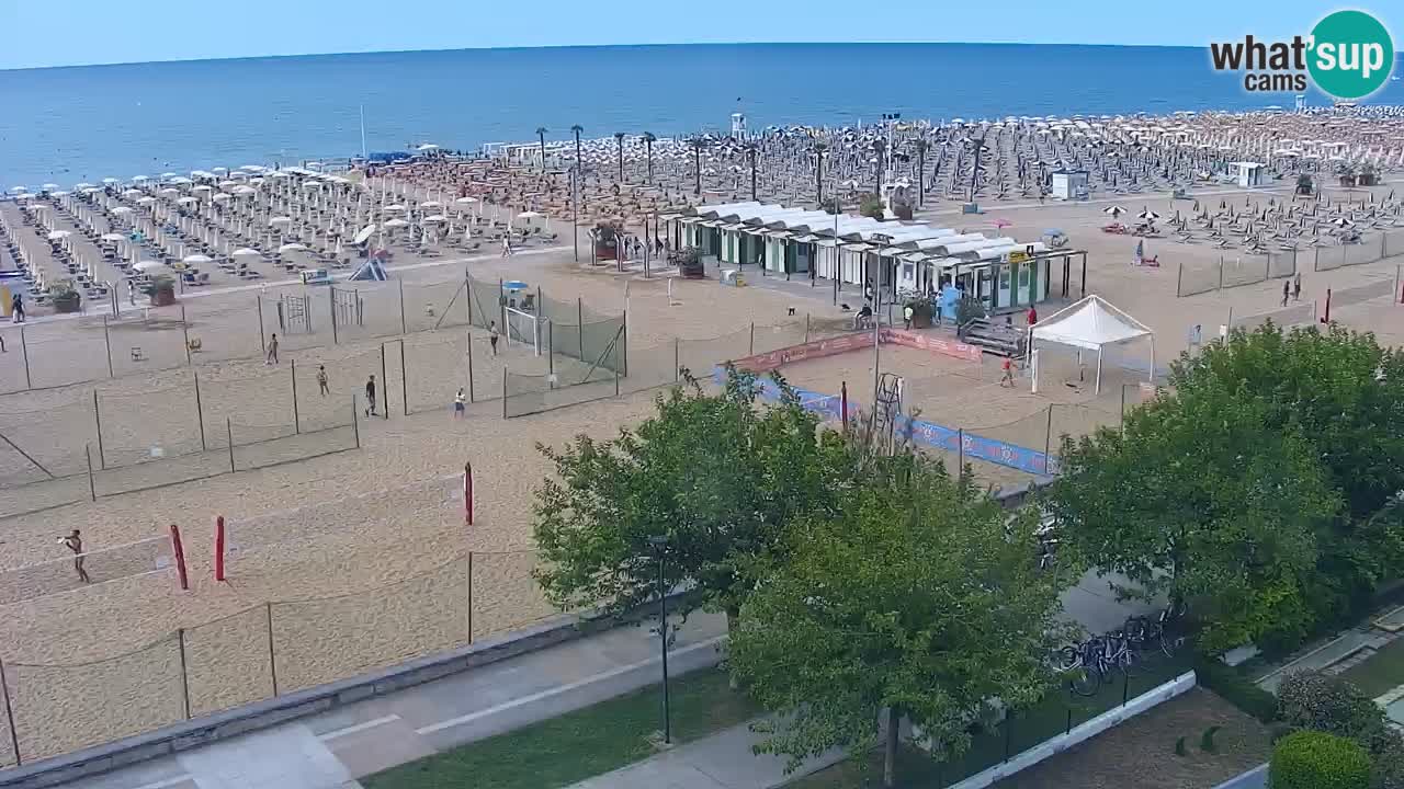 Web kamera Bibione plaža – pogled sa Ashanti ApartHotela
