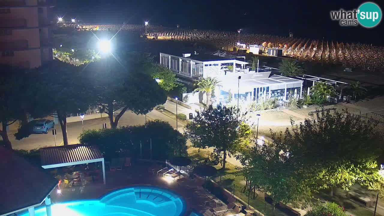 Web kamera Bibione plaža – pogled sa Ashanti ApartHotela