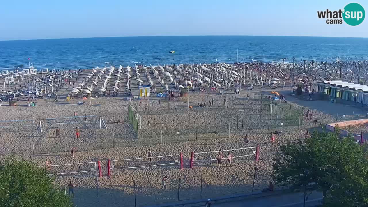 Webcam en direct plage de Bibione – vue depuis Ashanti ApartHotel