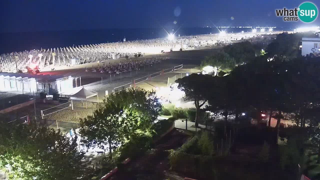 Webcam en vivo playa Bibione – vista desde Ashanti ApartHotel