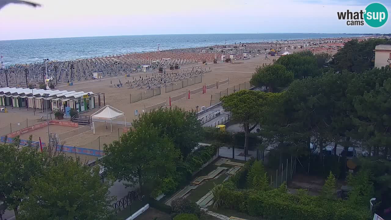 Webcam en direct plage de Bibione – vue depuis Ashanti ApartHotel