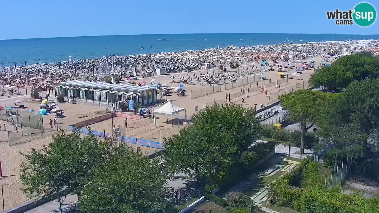 Webcam en vivo playa Bibione – vista desde Ashanti ApartHotel