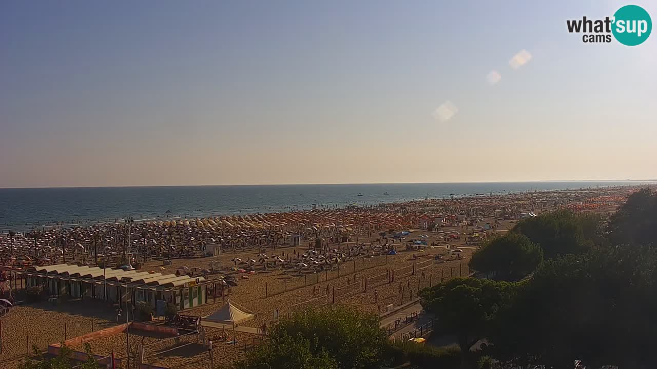 Webcam en direct plage de Bibione – vue depuis Ashanti ApartHotel