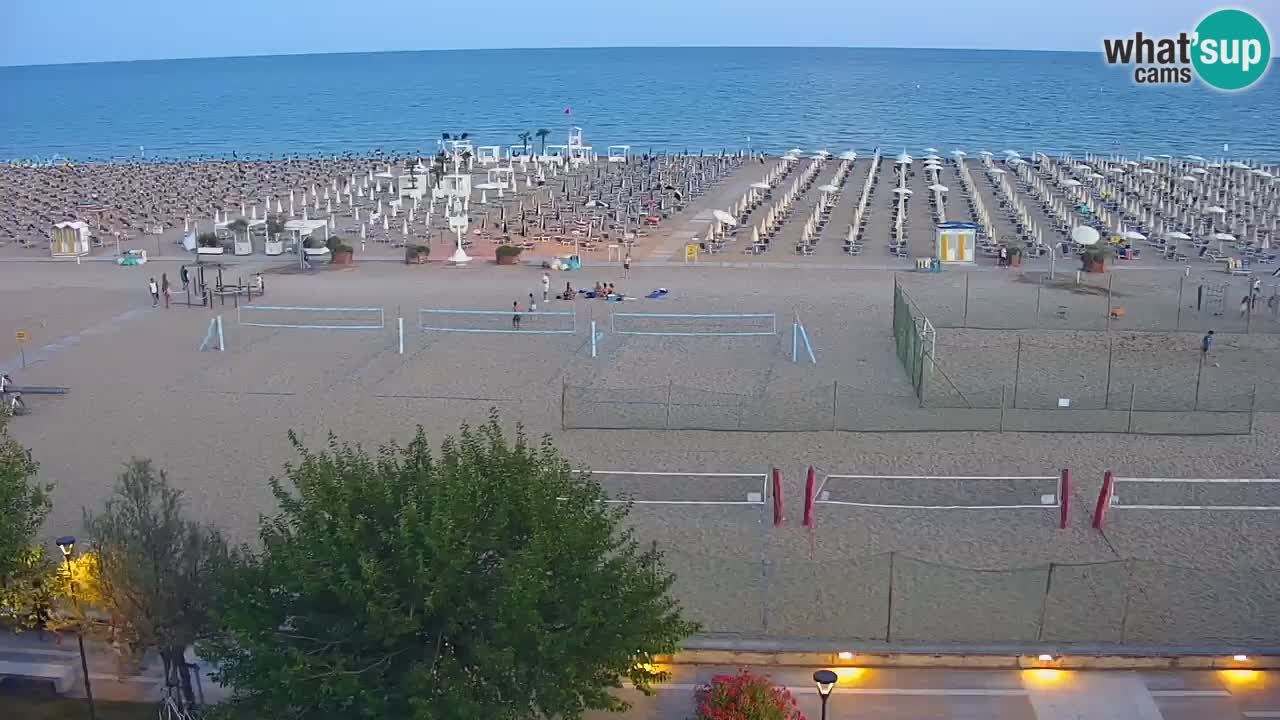Webcam en vivo playa Bibione – vista desde Ashanti ApartHotel