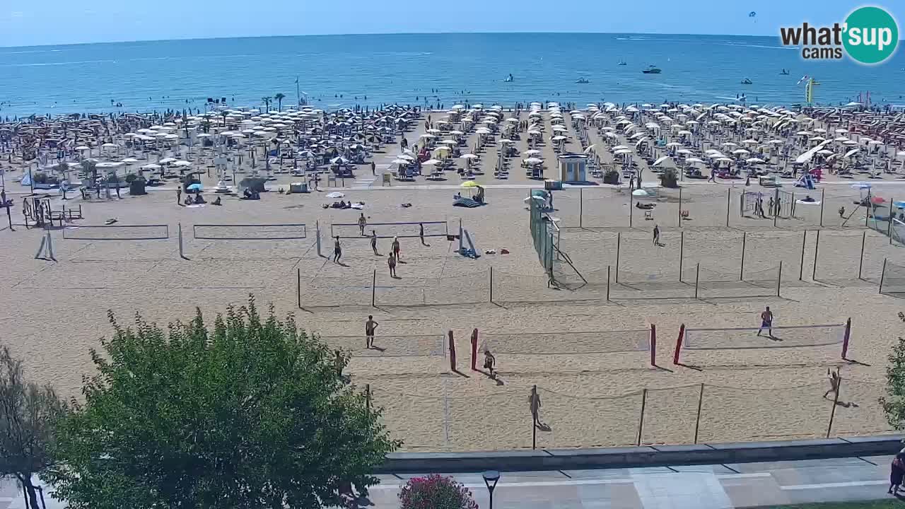 Webcam en direct plage de Bibione – vue depuis Ashanti ApartHotel