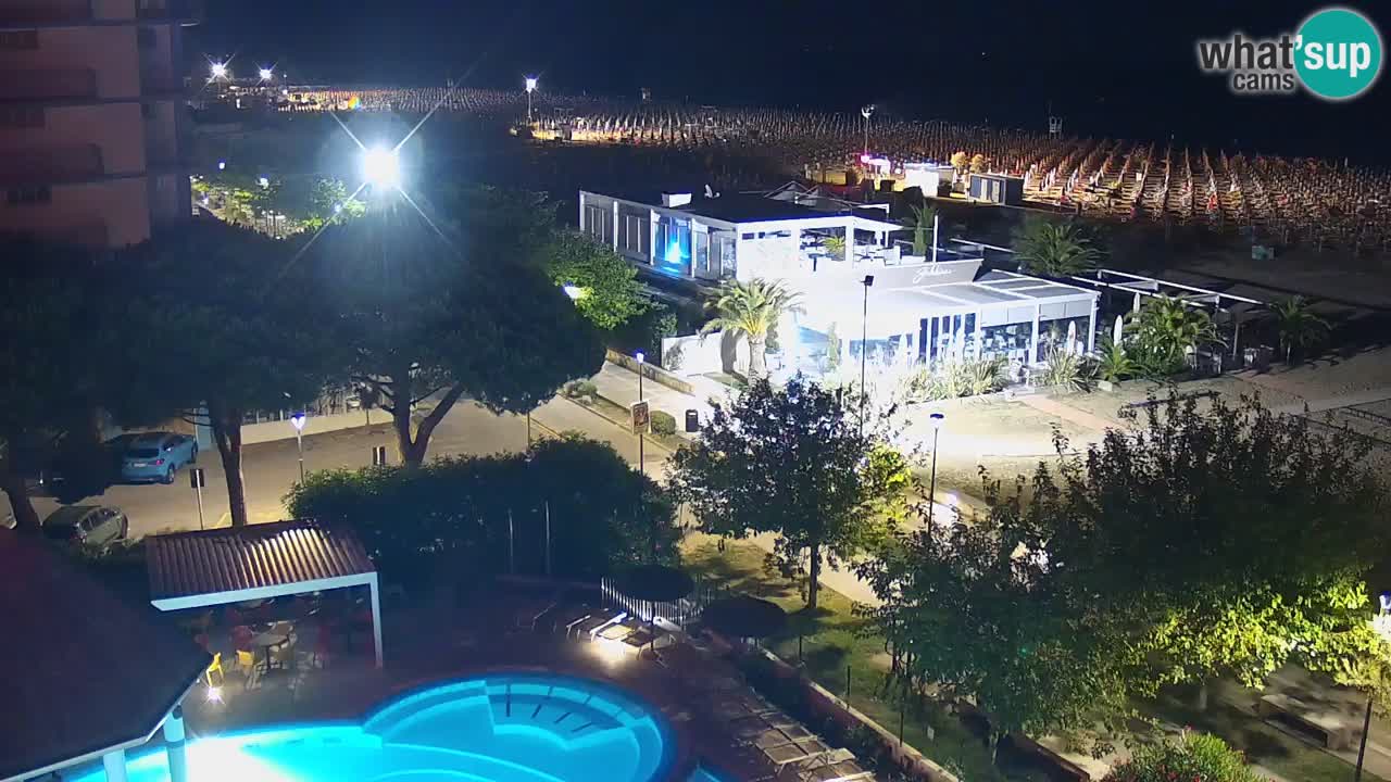 Webcam en vivo playa Bibione – vista desde Ashanti ApartHotel