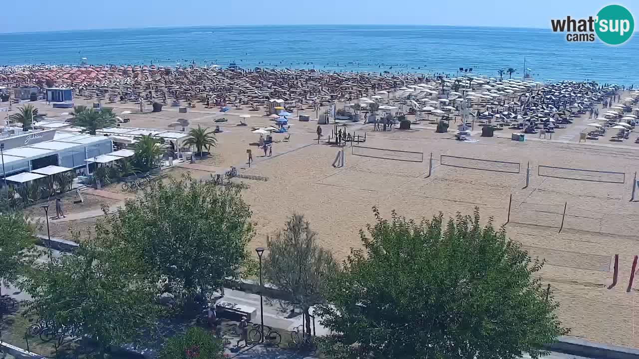 Web kamera Bibione plaža – pogled sa Ashanti ApartHotela