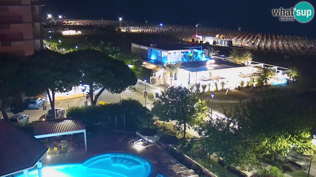Webcam en vivo playa Bibione – vista desde Ashanti ApartHotel