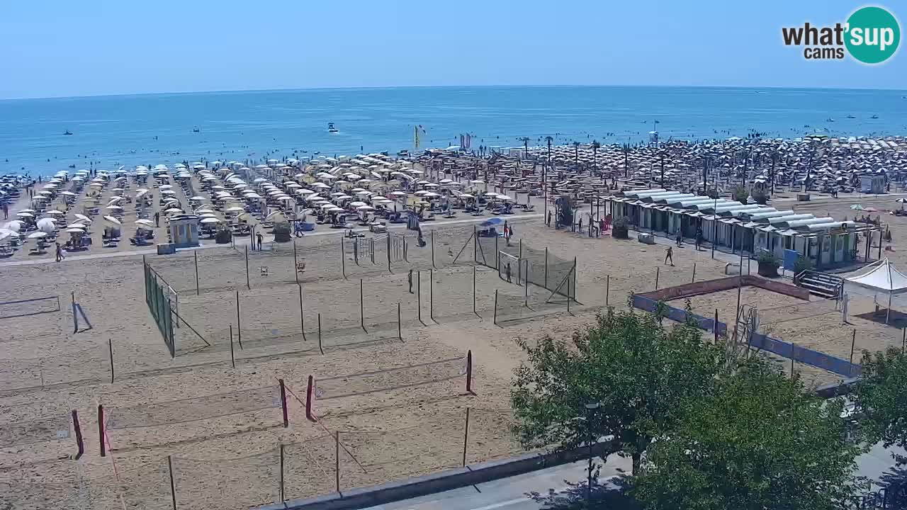 Web kamera Bibione plaža – pogled sa Ashanti ApartHotela