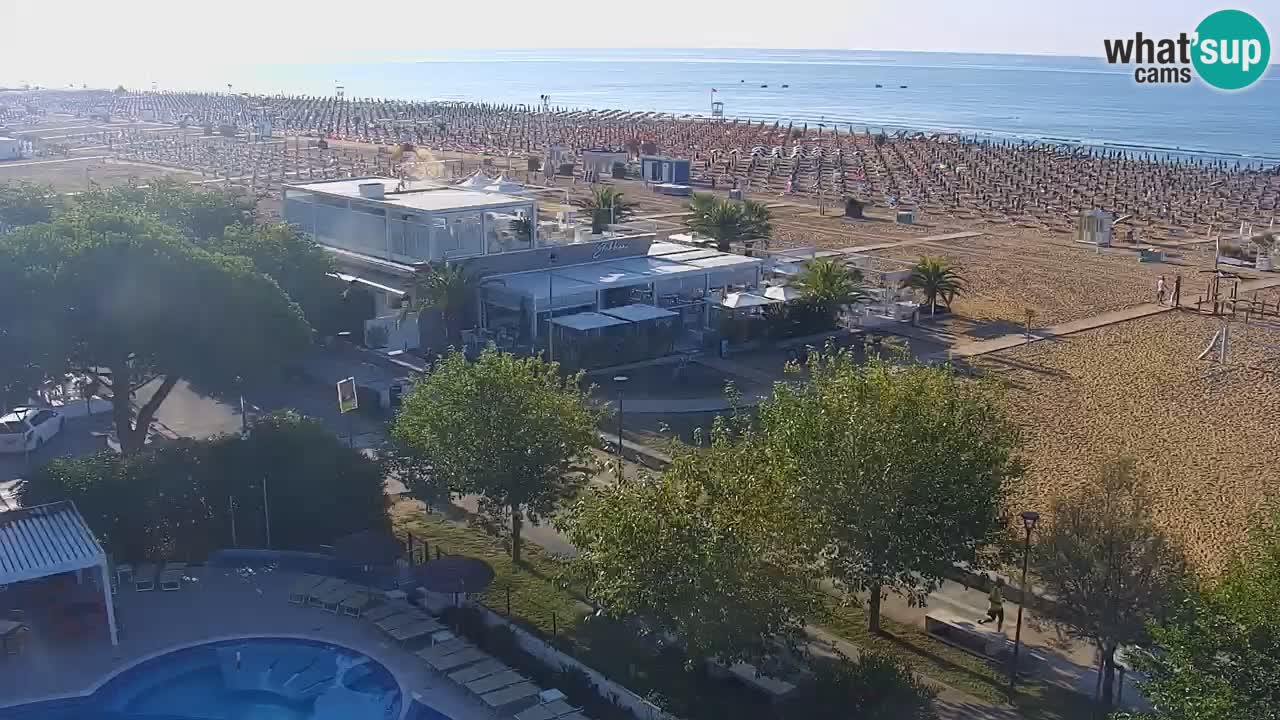 Web kamera Bibione plaža – pogled sa Ashanti ApartHotela