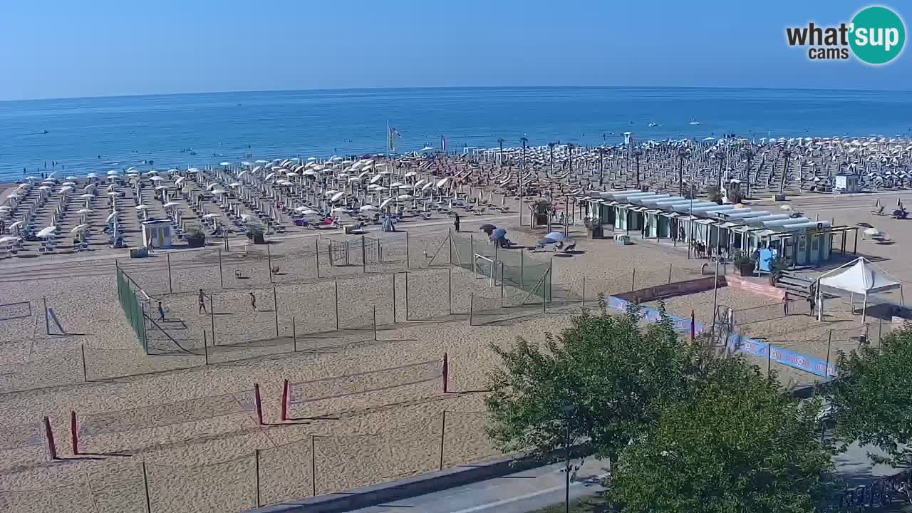 Webcam en vivo playa Bibione – vista desde Ashanti ApartHotel