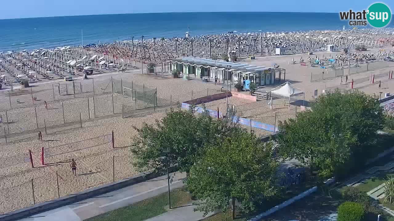 Webcam en vivo playa Bibione – vista desde Ashanti ApartHotel