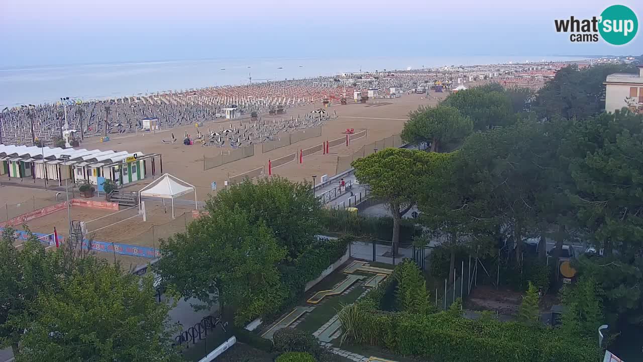 Webcam en direct plage de Bibione – vue depuis Ashanti ApartHotel