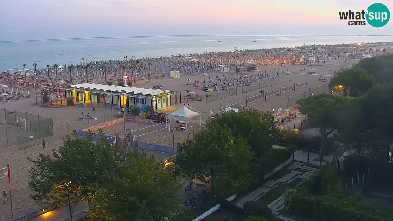 Webcam en direct plage de Bibione – vue depuis Ashanti ApartHotel