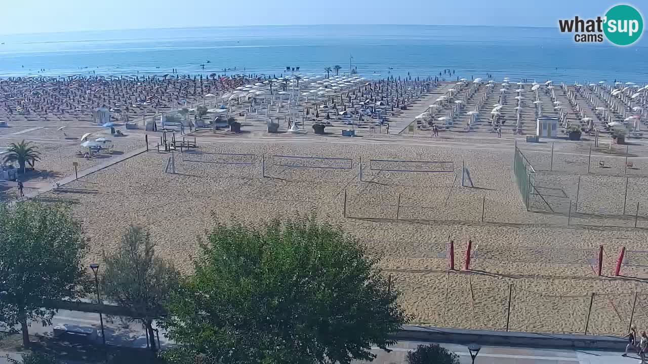 Webcam en direct plage de Bibione – vue depuis Ashanti ApartHotel