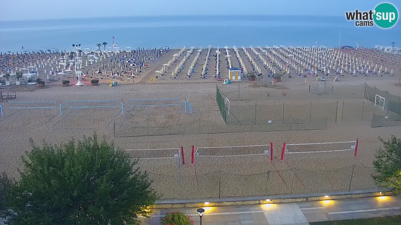 Webcam en vivo playa Bibione – vista desde Ashanti ApartHotel