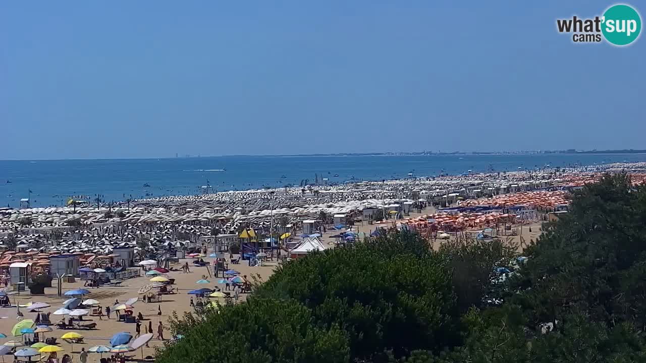Webcam en vivo playa Bibione – vista desde Ashanti ApartHotel