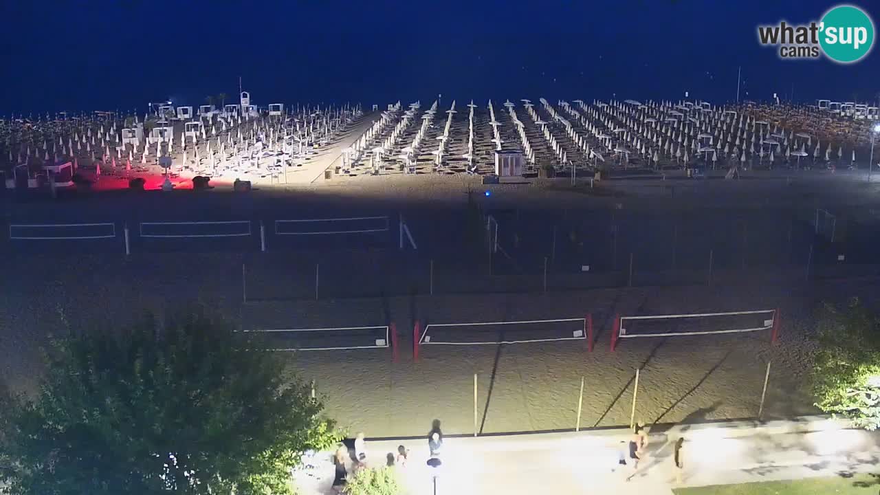 Webcam en vivo playa Bibione – vista desde Ashanti ApartHotel
