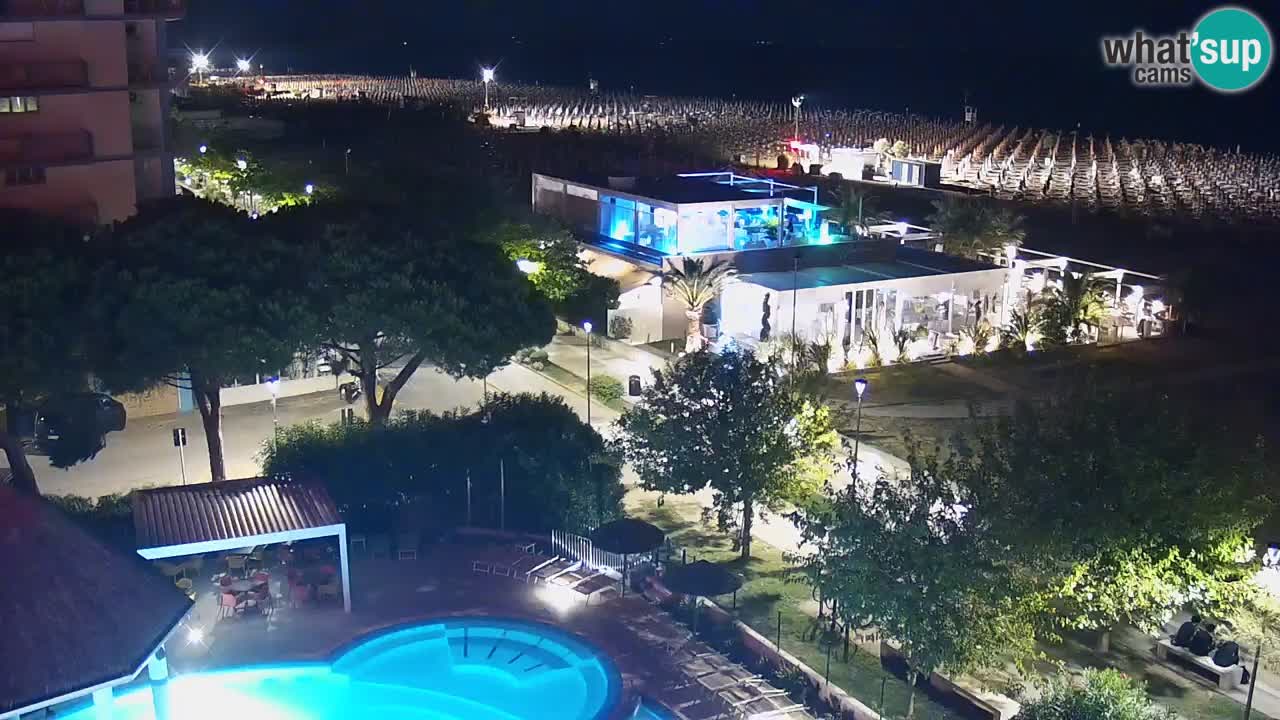 Web kamera Bibione plaža – pogled sa Ashanti ApartHotela