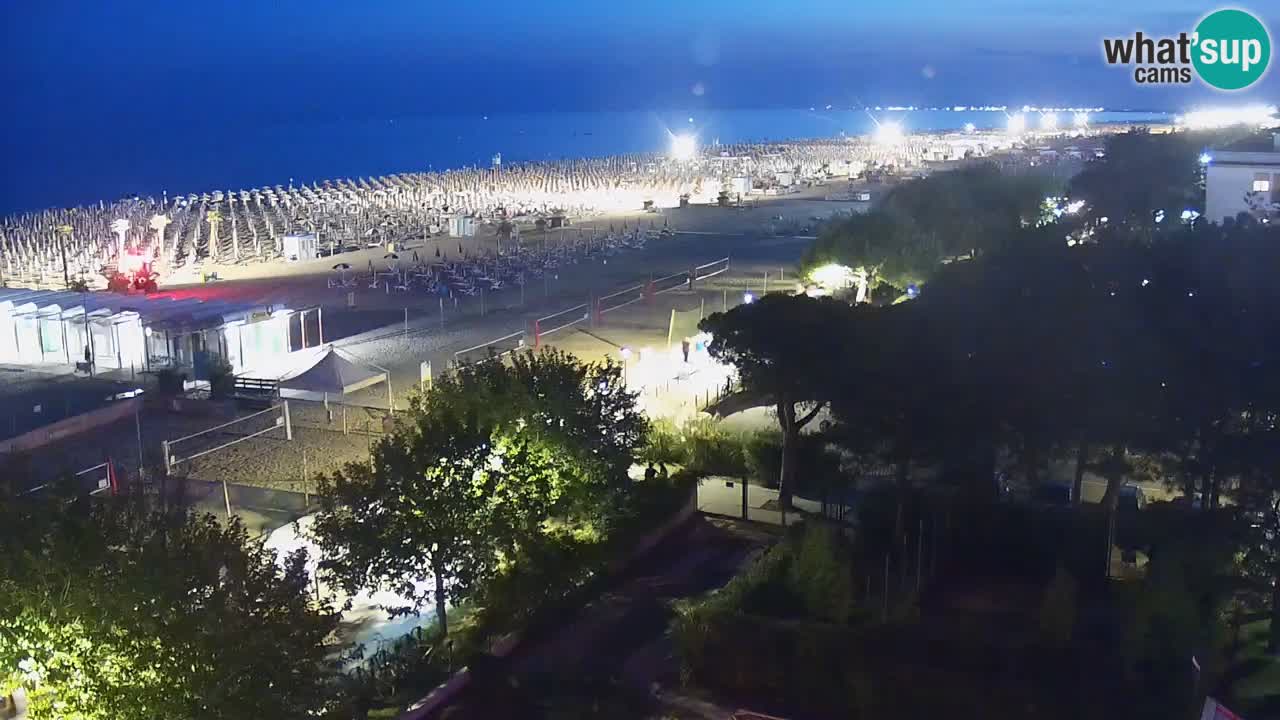 Web kamera Bibione plaža – pogled sa Ashanti ApartHotela