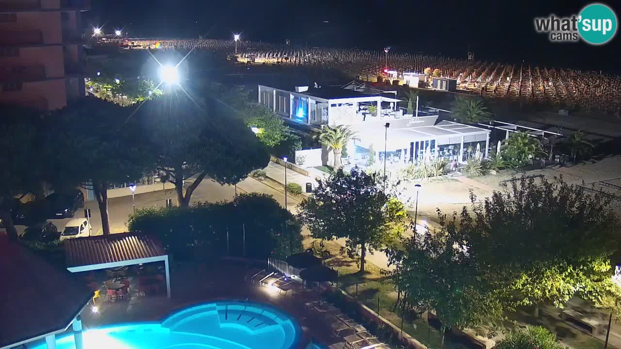 Web kamera Bibione plaža – pogled sa Ashanti ApartHotela