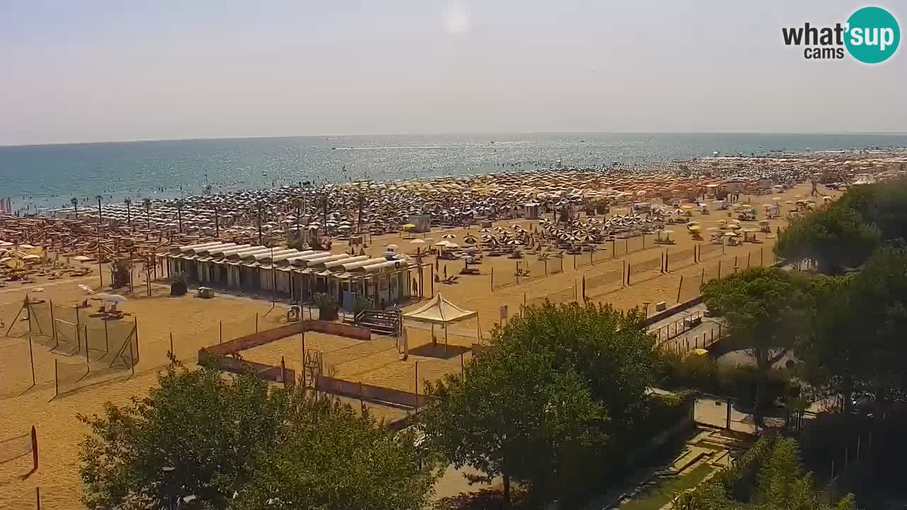 Webcam en vivo playa Bibione – vista desde Ashanti ApartHotel