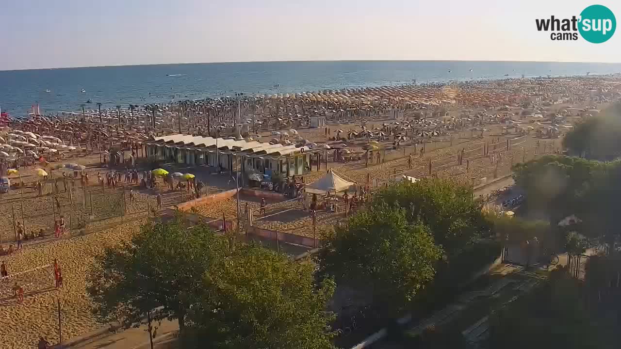Webcam en direct plage de Bibione – vue depuis Ashanti ApartHotel