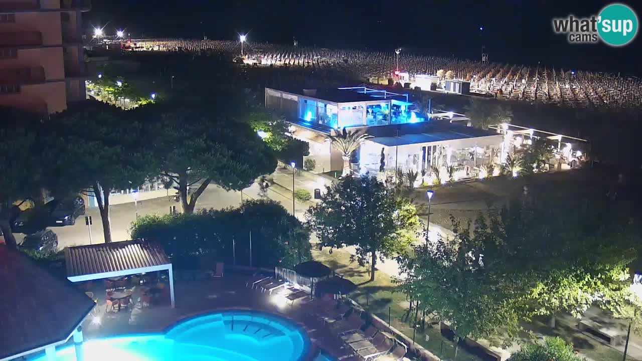 Webcam en vivo playa Bibione – vista desde Ashanti ApartHotel