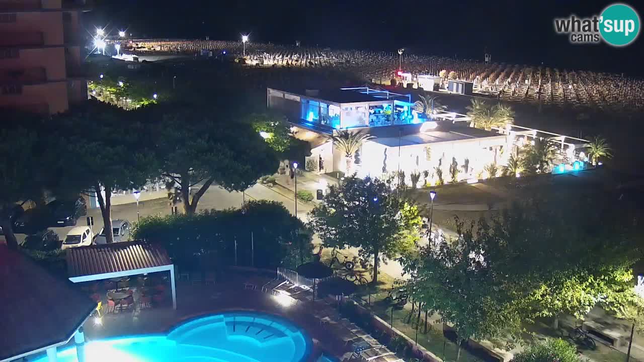 Webcam en vivo playa Bibione – vista desde Ashanti ApartHotel