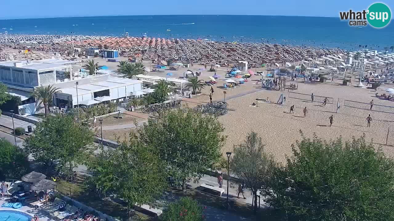 Webcam en direct plage de Bibione – vue depuis Ashanti ApartHotel