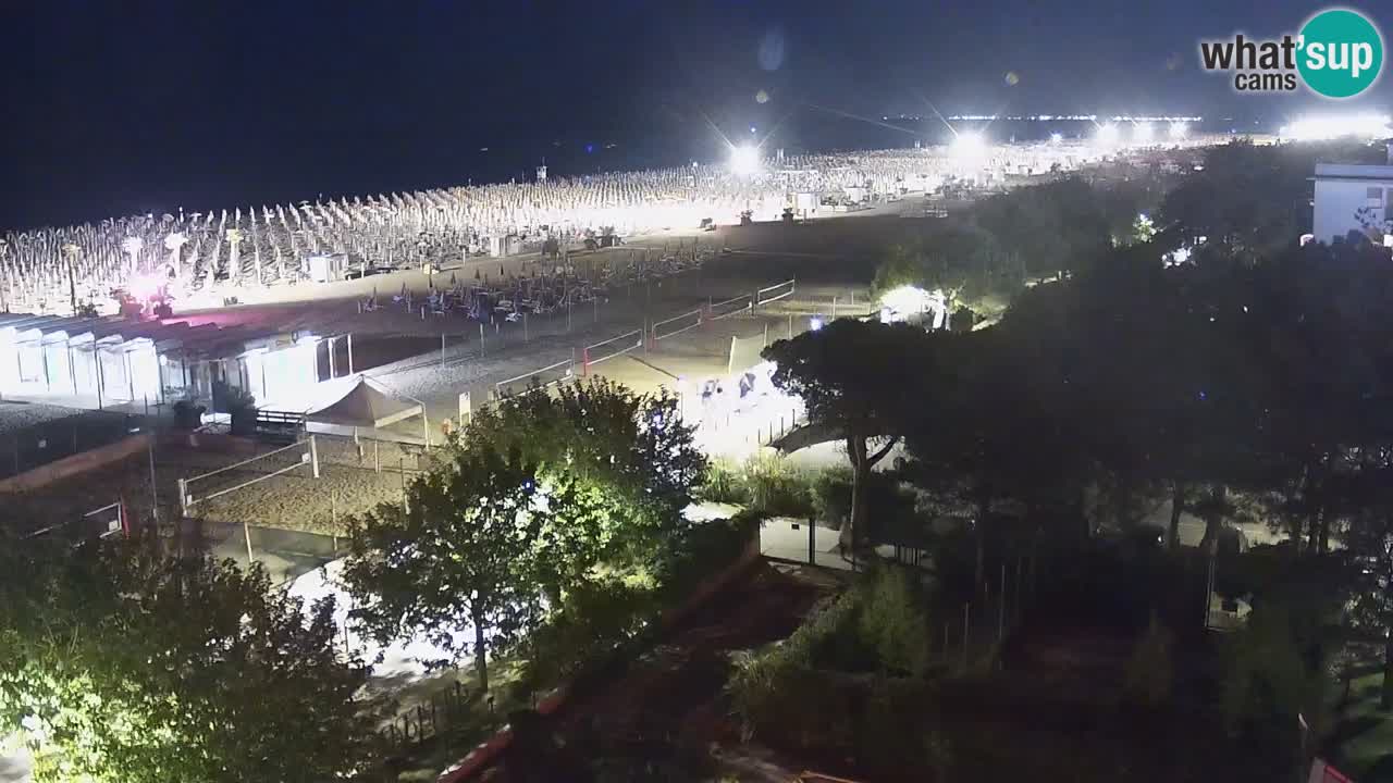 Webcam en vivo playa Bibione – vista desde Ashanti ApartHotel