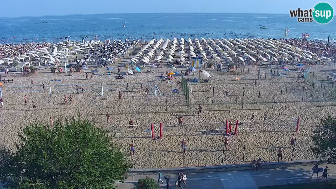 Webcam en direct plage de Bibione – vue depuis Ashanti ApartHotel